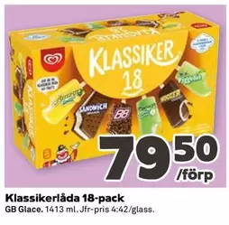 GB Glace - Klassikerlåda 18-pack