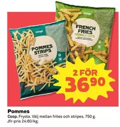 Coop - Pommes Strips & French Fries Crinkle Cuts