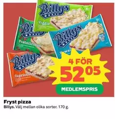 Billys - Fryst pizza