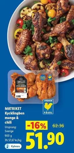 Kycklingben mango & chili