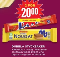 marabou - DUBBLA STYCKSAKER