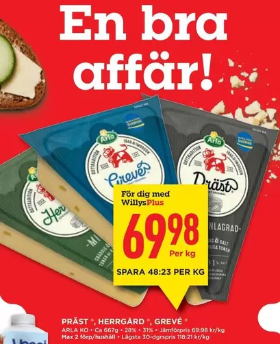 Arla - Präst, Herrgård, Greve