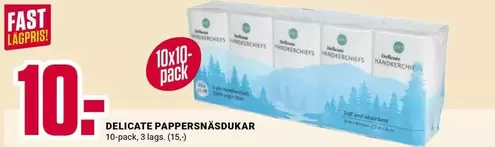 DELICATE PAPPERSSNÄSDUKAR