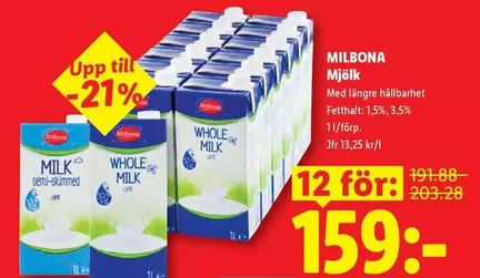 Milbona - Mjölk