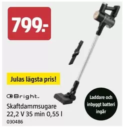 Skaftdammsugare 22,2 V 35 min 0,55 l