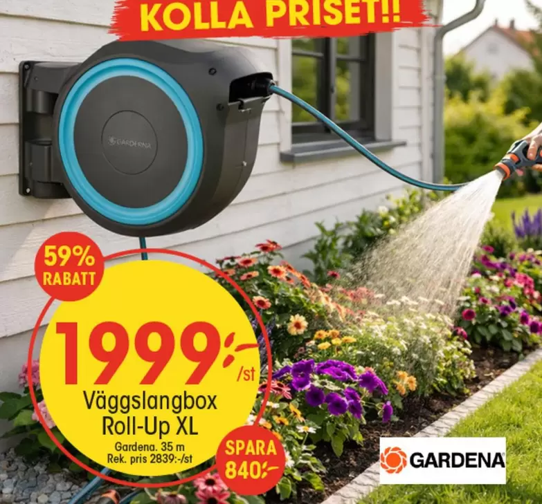 Gardena - Väggslangbox Roll-Up XL