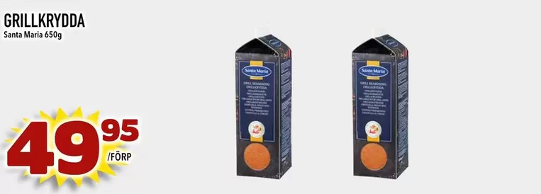 Santa Maria - GRILLKRYDDA