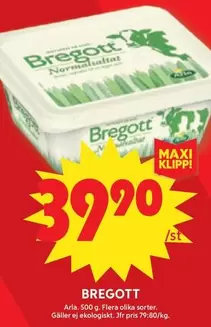 Bregott -  Normaltalt