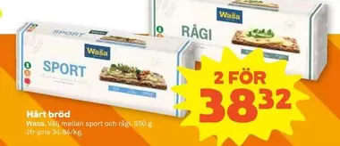 Wasa - Hårt bröd
