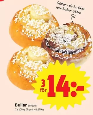 Bonjour - Bullar