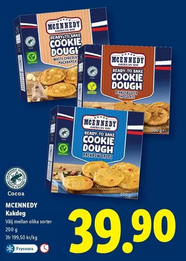 Mcennedy - READY TO BAKE COOKIE DOUGH