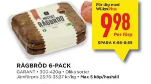Garant - Rågbröd 6-Pack