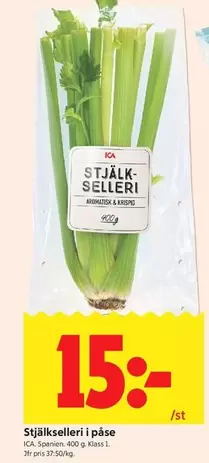 Stjälkselleri i påse