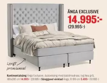 ÄNGA EXCLUSIVE dubbelsäng