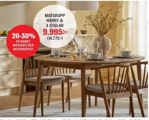 MATGRUPP HARRY & 4 STOLAR