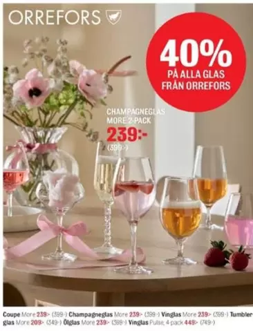 Orrefors - CHAMPAGNEGLAS