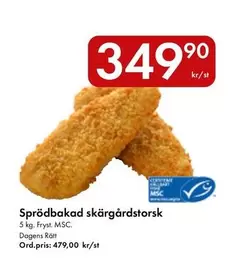 Sprödbakad skärgårdstorsk