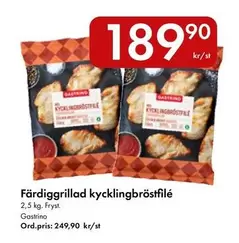 Färdiggrillad kycklingbröstfilé
