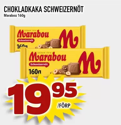marabou - Chokladkaka Schweizernöt