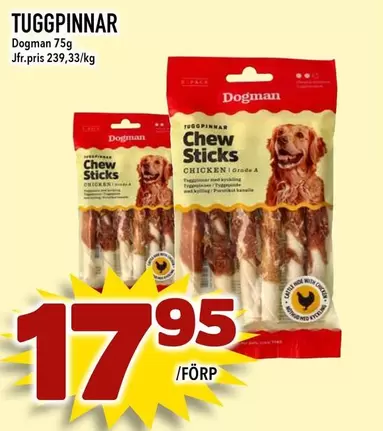 TUGGPINNAR Chew Sticks