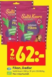 Saltå kvarn - Fikon, Dadlar