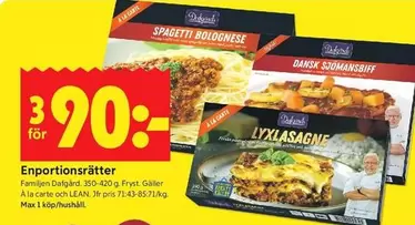 Dafgård - Enportionsrätter