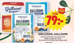 Fontana - Grilloumi, Halloumi