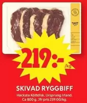 SKIVAD RYGGIBIFF