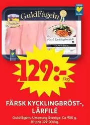 Guldfågeln - FÄRSK KYCKLINGBRÖST-, LÄRFILE
