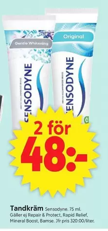 sensodyne - Tandkräm