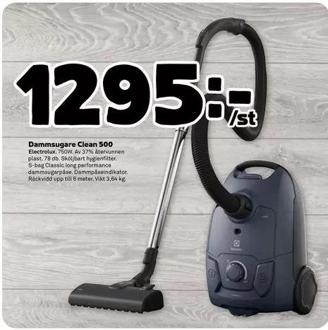 Electrolux - Dammsugare Clean 500