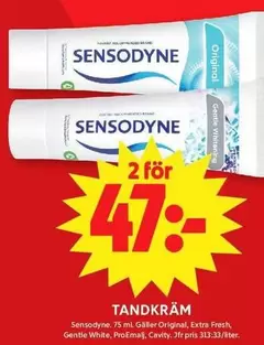 sensodyne - Tandkräm
