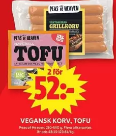 Extra - VEGANSK KORV, TOFU