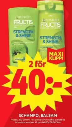 Garnier - STRENGTH & SHINE SCHAMPO, BALSAM