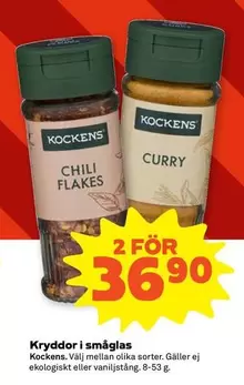 Kockens - Kryddor i småglas