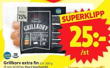 Extra - Grillkorv extra fin