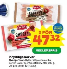 Scan - Kryddiga korvar