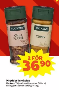 Kockens - Kryddor i småglas