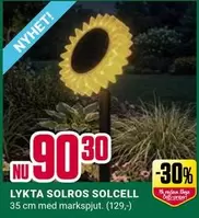 LYKTA SOLROS SOLCELL