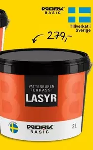 VATTENBUREN TERRASS LASYR