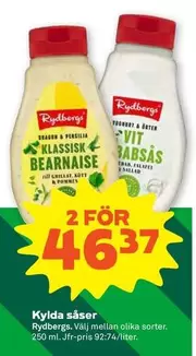Rydbergs - Klassisk Bearnaise & Vit Babbsås