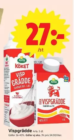 Arla - Vispgrädde