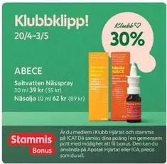 Saltvatten Nässpray 30 ml / Näsolja 10 ml
