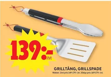Weber - Grilltång, Grillspade