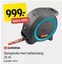 Gardena - Slangvinda med vattenslang 25 m