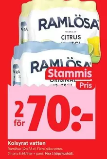 ramlösa - Kolsyrat vatten