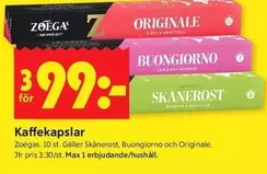Zoegas - Kaffekapslar