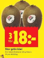 Stor grön kiwi