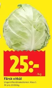 Färsk vitkål