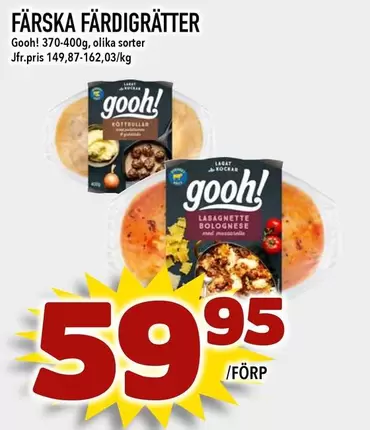 Gooh - Färska färdigrätter